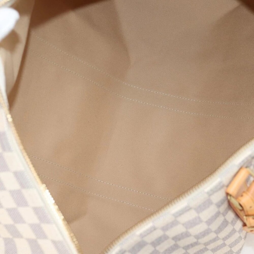 LOUIS VUITTON Damier Azur Keepall 50 Boston Bag N41430 LV Auth yk18884V - Picture 11 of 16